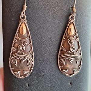 Vintage Bali silver earrings